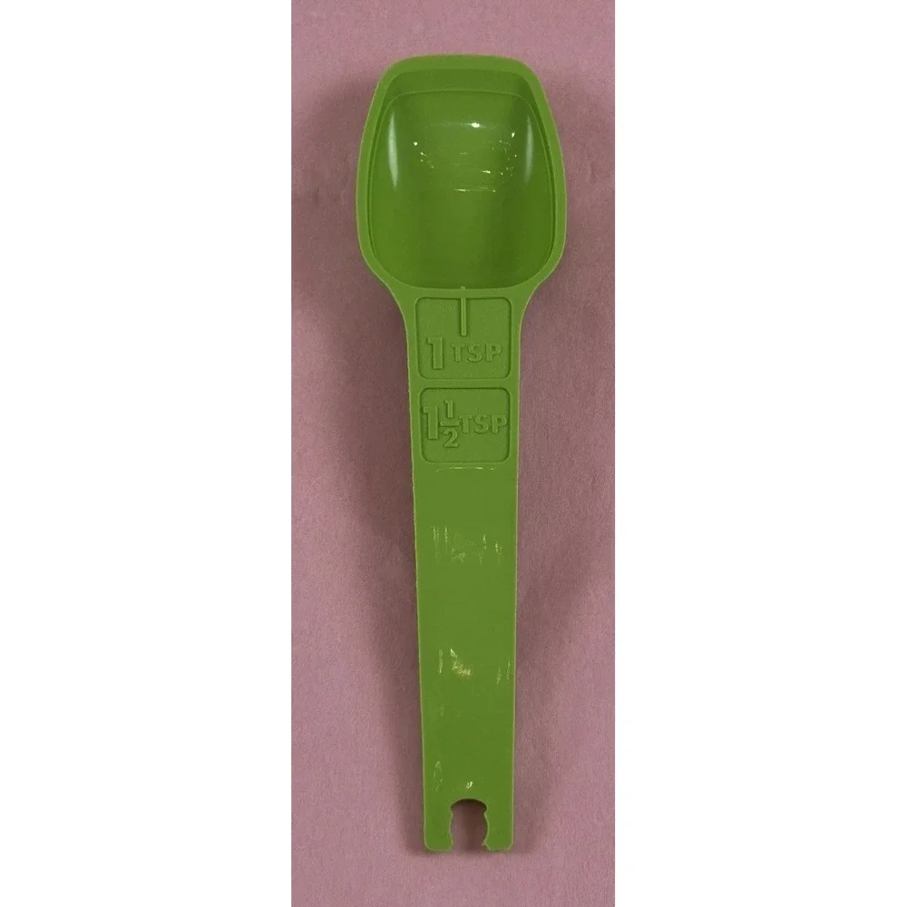 Vintage Tupperware Measuring Spoons Apple Green Replacement Refer To Descr EUC